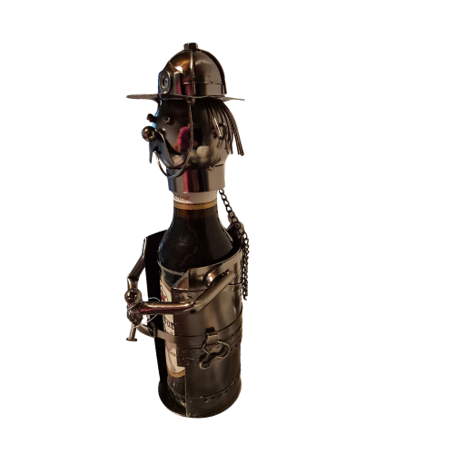 Bierflaschenhalter Feuerwehrmann – originelles Geschenk für Feuerwehrfans