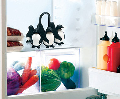 Egguins – Pinguin Eierhalter für Kühlschrank & Kochtopf (für 6 Eier)