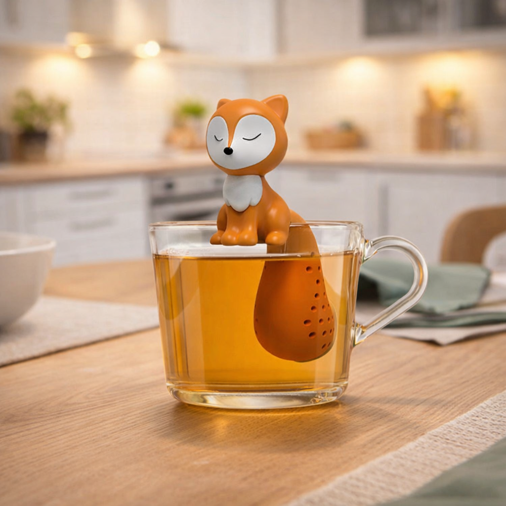 Tee-Ei Fuchs – stilvolles Teesieb für losen Tee