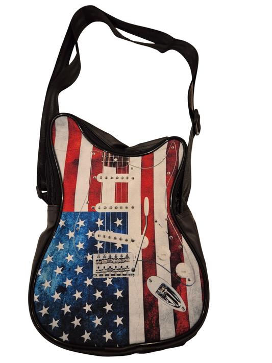 Gitarren-Umhängetasche USA – Rock-Tasche im E-Gitarren-Design