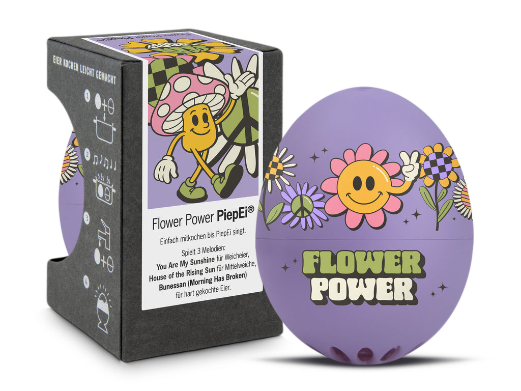 Piep-Ei Flower Power – Eier kochen mit Gute-Laune-Sound